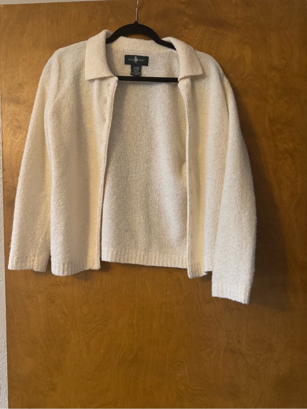 Hunt Club Cream Bouclé Open-Front Cardigan
